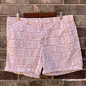 Take 50% OFF- Banana Republic Stylish Pink Patterned Women's Shorts, Size-14